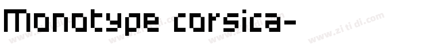 Monotype corsica字体转换